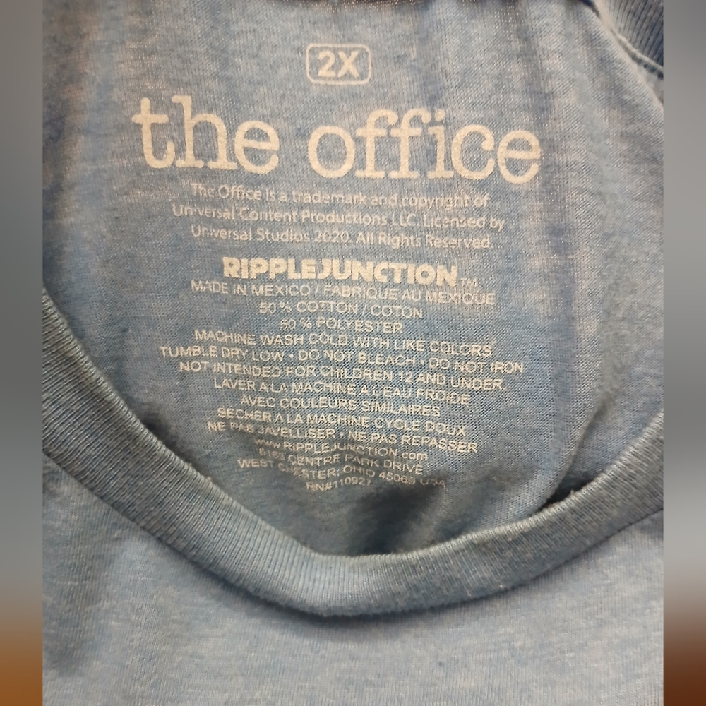 NWOT Men's Dunder Mifflin, Inc. T-Shirt. Size 2XL. - Picture 3 of 3